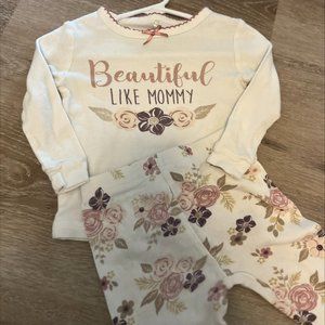 Beautiful Like Mommy Outfit 12mo 12M  Le Top Brand